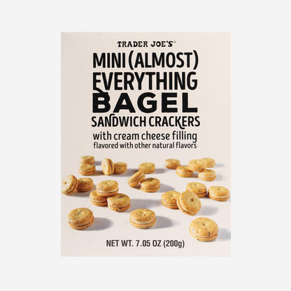 Mini (almost) Everything Bagel Sandwich Crackers