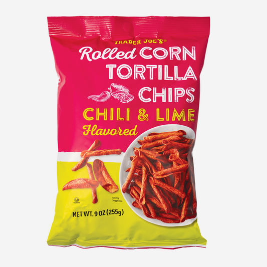 Rolled Corn Tortilla Chips Chili & Lime Flavoured